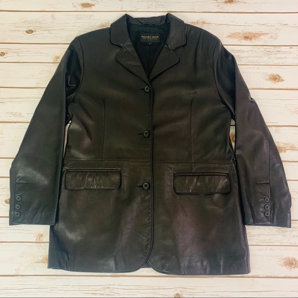 Golden Bear San Francisco Leather Jacket size L - Picture 5 of 7